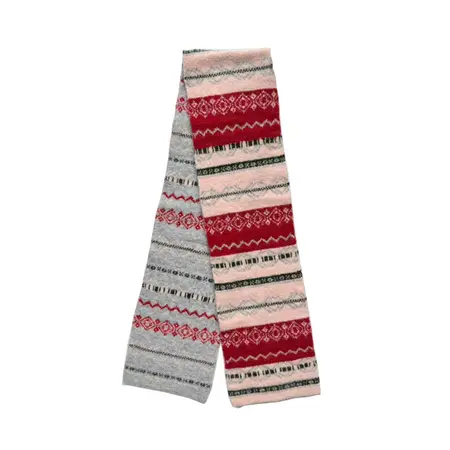 Wool Blend Jacquard Vintage Scarf Shawl – 160 × 21 cm detail