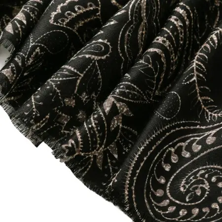 Floral Paisley Vintage Scarf Shawl – 180 × 88 cm detail