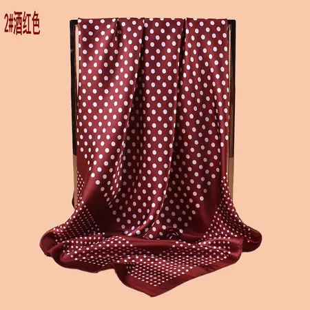 Floral Polka Dot Printed Scarf Shawl – 90 × 90 cm detail