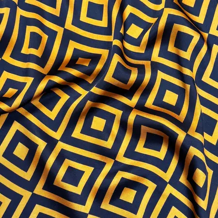 Silk Geometric Scarf Shawl – 90 × 180cm detail