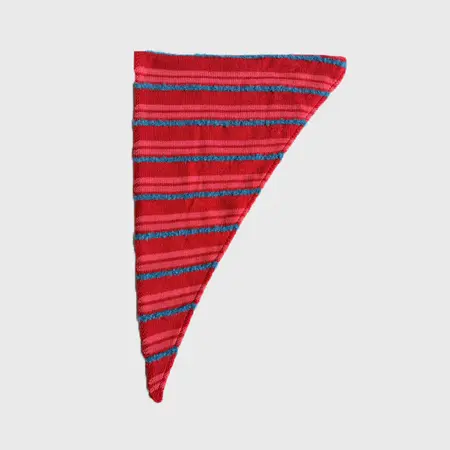 Women's Wool Blend Striped Scarf Shawl – 110 × 37 cm detail