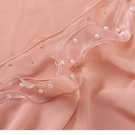 Chiffon Solid Color Hijab – 70 × 170 cm detail