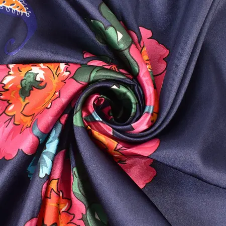 Women's Floral Scarf Shawl – 90 × 90 cm detail