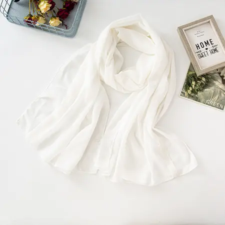 Chiffon Solid Color Hijab detail