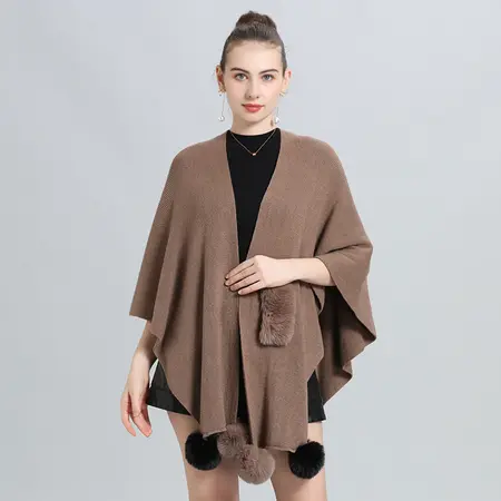 Knit Poncho detail