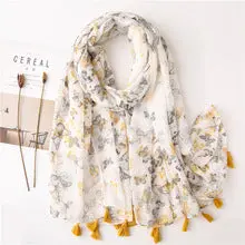 Silk Paisley Printed Scarf Shawl – 180 × 90 cm detail