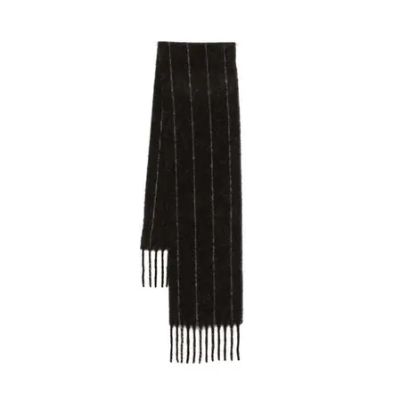 25% Wool Blend Striped Scarf Shawl – 230 × 30 cm detail