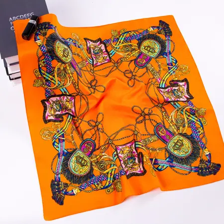 Printed Scarf Shawl – 60 × 60 cm detail