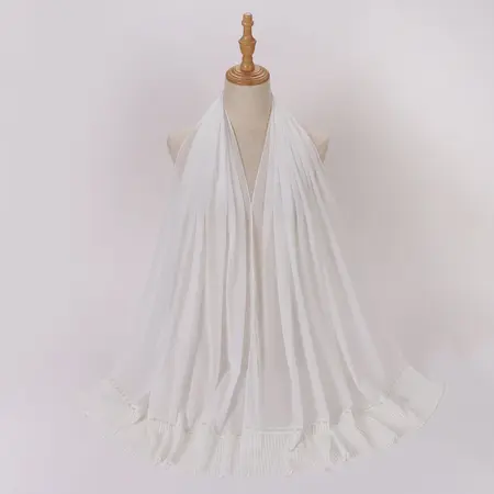 Chiffon Pleated Hijab detail