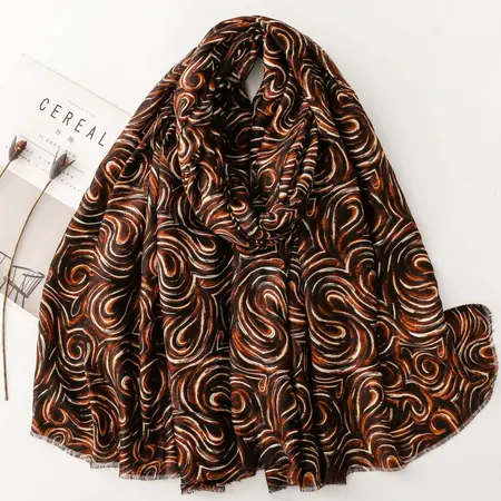 Silk Scarf Shawl – 180 × 88 cm detail