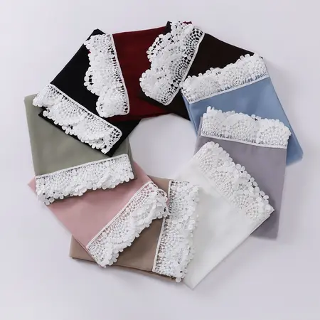 Chiffon Solid Color Scarf Shawl detail