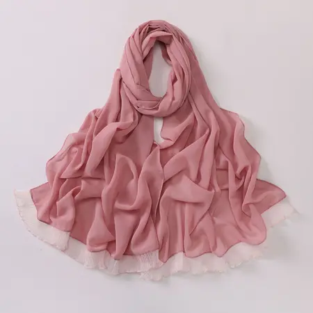 Chiffon Solid Color Hijab detail