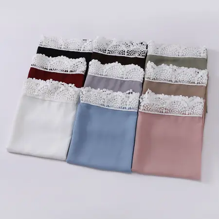 Chiffon Solid Color Scarf Shawl detail