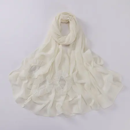Chiffon Pleated Hijab detail