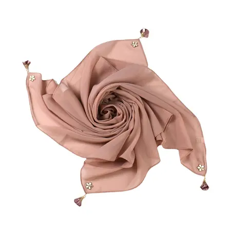 Chiffon Solid Color Hijab detail