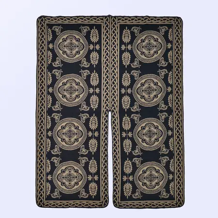 Faux Cashmere Jacquard Poncho – 130 × 150 cm detail