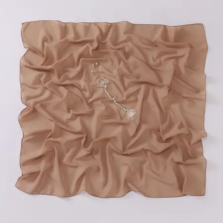 Chiffon Floral Headscarf – 80 × 180cm detail