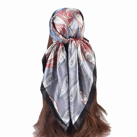 Floral Scarf Shawl – 90 × 90 cm detail
