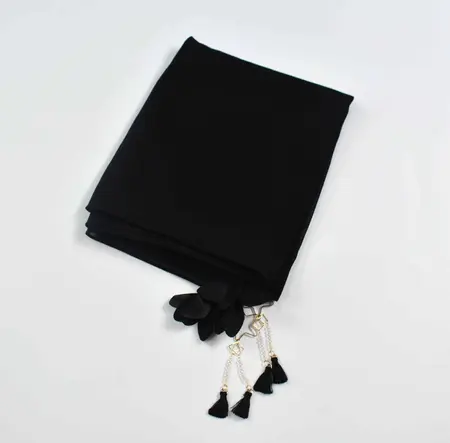 Chiffon Floral Hijab detail