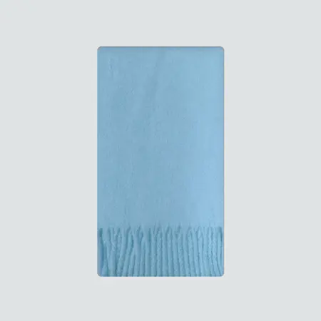 20% Wool Blend Solid Color Scarf Shawl – 220 × 30 cm detail