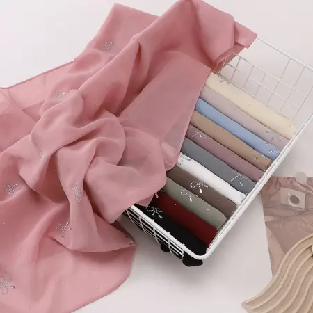 Chiffon Headscarf detail