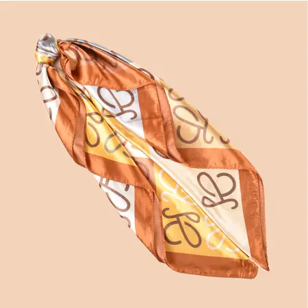 Printed Scarf Shawl – 90 × 90 cm detail