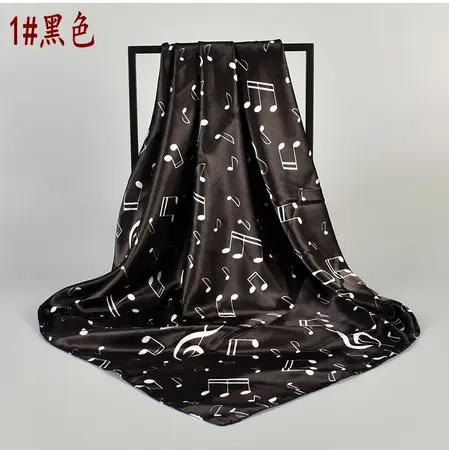 Silk Scarf Shawl – 90 × 90 cm detail