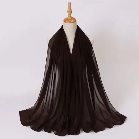 Chiffon Solid Color Hijab detail