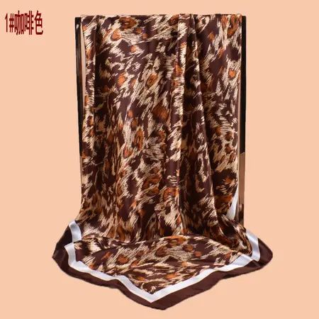Leopard Print Printed Scarf Shawl – 90 × 90 cm detail