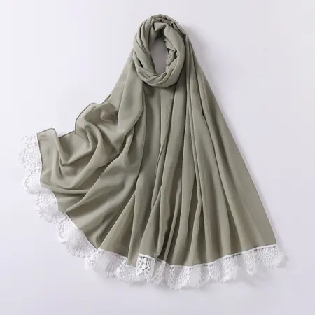 Chiffon Solid Color Scarf Shawl detail