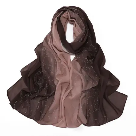 Chiffon Gradient Scarf Shawl detail