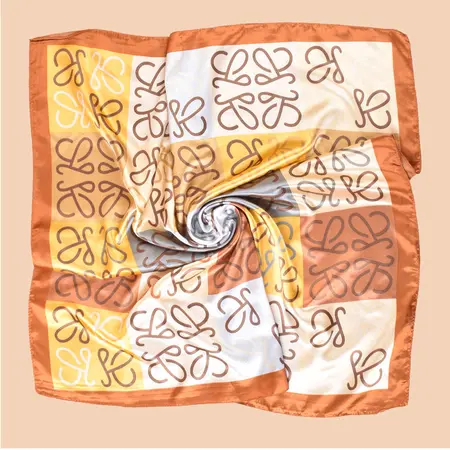 Printed Scarf Shawl – 90 × 90 cm detail