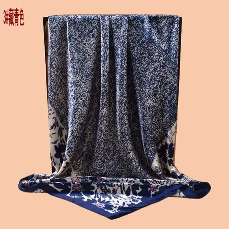 Floral Printed Scarf Shawl – 90 × 90 cm detail