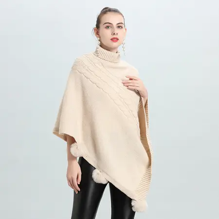 Knit Poncho detail
