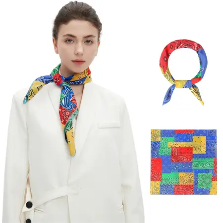 Silk Reversible Printed Lightweight Headscarf