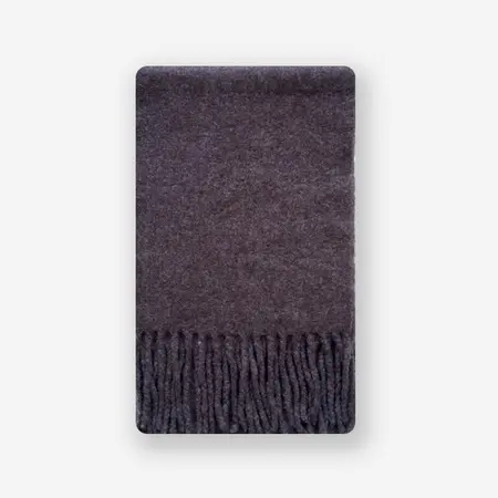 Women's 32% Wool Solid Color Scarf Shawl – 220 × 32 cm detail