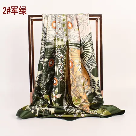 Women's Floral Printed Scarf Shawl – 90 × 90 cm detail