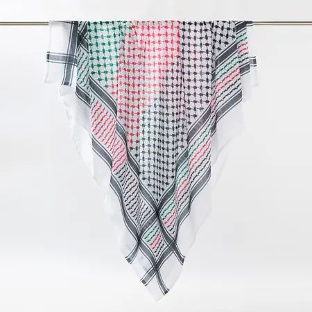 Unisex Jacquard Printed Tactical Headscarf – 135 × 135 cm detail