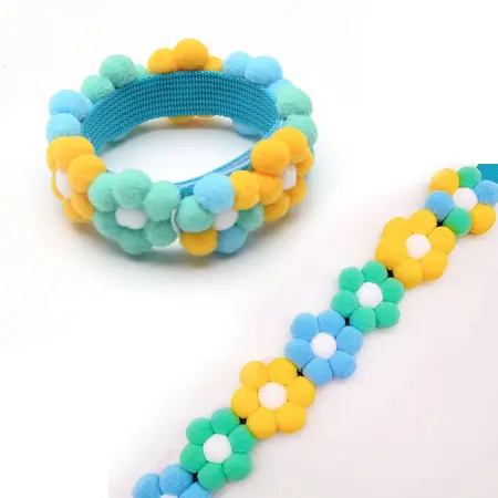 Rainbow Pet Collar detail