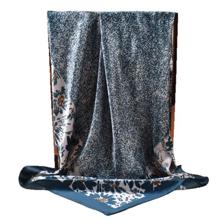 Floral Printed Scarf Shawl – 90 × 90 cm detail