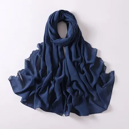 Chiffon Embroidered Hijab detail