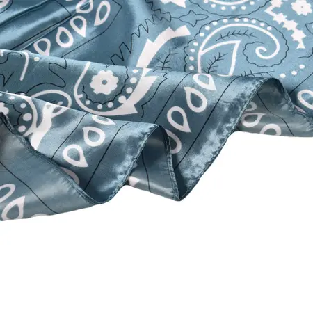 Silk Floral Scarf Shawl – 90 × 90 cm detail