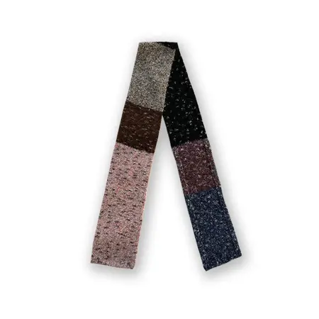 Women's Wool Knit Vintage Scarf Shawl – 200 × 17 cm detail