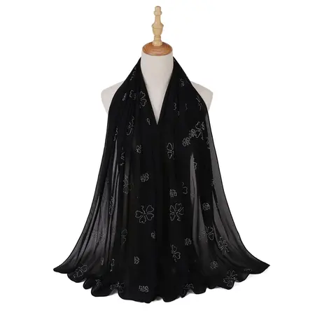 Chiffon Floral Scarf Shawl