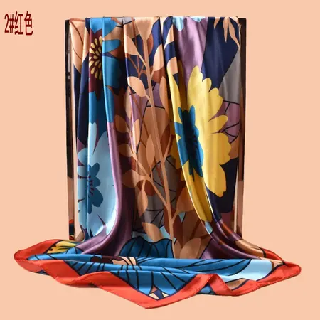 Floral Scarf Shawl – 90 × 90 cm detail