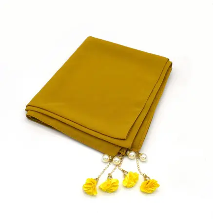 Chiffon Floral Hijab – 70 × 170 cm detail