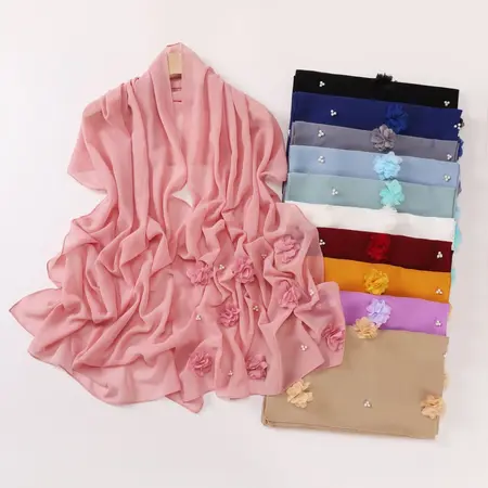Chiffon Floral Hijab