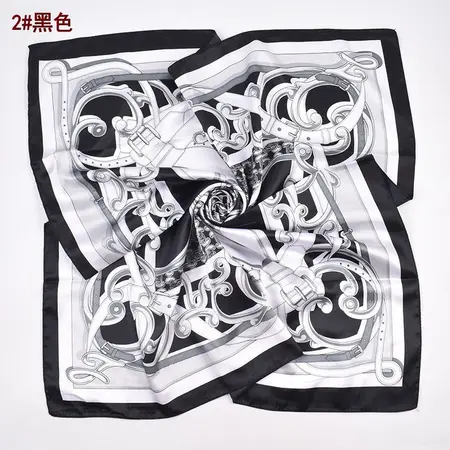 Women's Silk Scarf Shawl – 90 × 90 cm detail