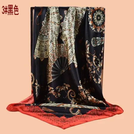 Printed Scarf Shawl – 90 × 90 cm detail