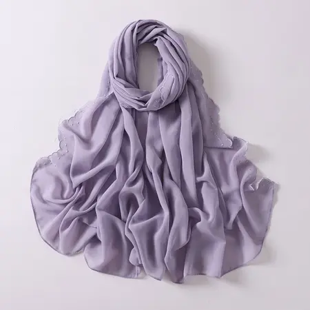 Chiffon Embroidered Hijab detail